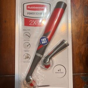 Rubbermaid Red and Gray Power Scrubber